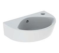 Geberit Renova lave-mains 500374018 36x25cm, avec trou à droite , avec trop-plein, projection raccourcie, blanc /KeraTect