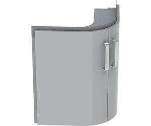 Geberit Renova meuble bas coin 2 portes 69cm gris brillant 862151000