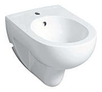 Geberit Renova mural Bidet 233040600 blanc avec KeraTect, avec trou pour robinet et trop-plein