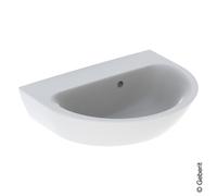 Geberit Lave-mains Renova 500499011 50×40 cm Blanc sans trou pour robinetterie avec trop-plein