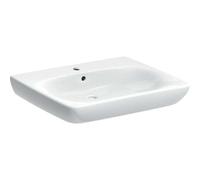 Geberit Renova Nr. 1 Comfort, lavabo avec encastrement, 650x550mm, avec percement pour robinetterie, avec trop-plein, blanc, 258565600, Couleur: Blanc, avec KeraTect