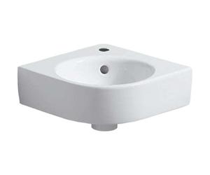 Geberit Renova Nr.1 Comprimo Nouveau lavabo d'angle, 32cm, 276132600, Couleur: Blanc, avec KeraTect
