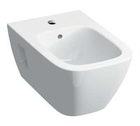 Geberit Bidet mural Renova Plan 500380018 KeraTect forme partiellement fermée blanc avec trop-plein