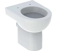Geberit Renova Nr.1 WC à chasse d'eau plate, 6l, en îlot, 203010000, Couleur: Blanc