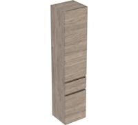 Geberit Renova Plan - Armoire avec 2 portes & 1 tiroir 390x1800x360mm walnut hickory/walnut hickory