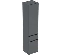 Geberit Renova Plan armoire haute 501923JK1 39x180x36cm, 2 portes, tiroir 2000 , lave, laqué mat