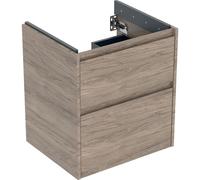Geberit Armoire sous lavabo Renova Plan 504.026.JR.1 – 2 tiroirs 54,6x60,6x44,6 cm – Noyer hickory