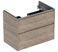 Geberit - Armoire sous lavabo Renova Plan 504030JR1 - 2 tiroirs - Noyer hickory