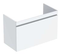 Geberit Renova Plan plan de toilette pour lavabo, avec 1 tiroir, 92,8x60,6x44,6cm, 501911, Coloris: blanc / laquÃ© haute brillance - 501.911.01.1