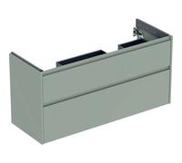 Geberit Meuble sous-vasque Renova Plan 504033IK1 - 2 tiroirs, 124,5 cm, vert sauge laqué satiné