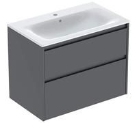 Geberit Ensemble lavabo Renova Plan 504040JK1, 2 tiroirs, 80×62,1×48 cm, vasque blanche