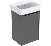 Geberit Renova Plan ensemble lave-mains avec meuble sous lavabo, 1 porte, 45x69,7x34cm, 504034JK1, Couleur: lave / laqué satiné - CM