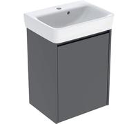 Geberit Ensemble lave-mains Renova Plan 504035JK1 - meuble 1 porte 50x69,7x38 cm lave / laqué satiné