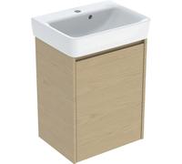 Geberit – Ensemble lave-mains Renova Plan 504035PS1, meuble 1 porte 50×69,7×38 cm Chêne naturel