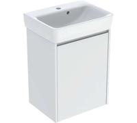 Geberit Renova Plan ensemble lave-mains avec meuble sous lavabo, 1 porte, 50x69,7x38cm, 504035001, Couleur: blanc / laqué satiné - CM