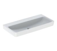 Geberit Renova Plan lavabo 501709001 100x48cm, sans trou pour robinetterie, sans trop-plein, blanc