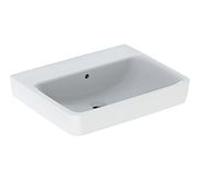 Geberit Lavabo Renova Plan 501638001, 60x48 cm, sans trou pour robinetterie, avec trop-plein, blanc