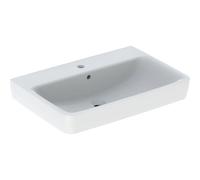 Geberit Renova Plan lavabo 501644001 70x48cm, trou de robinetterie au milieu, avec trop-plein, blanc