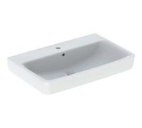 Geberit Renova Plan lavabo 501690008 75x48cm, trou pour robinetterie au milieu, avec trop-plein, blanc KeraTect