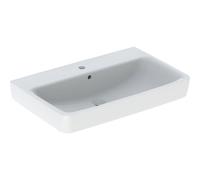 Geberit Renova Plan lavabo 501690001 75x48cm, trou pour robinetterie au milieu, avec trop-plein, blanc