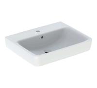 Geberit Renova Plan, lavabo à poser, 60x48 cm, 1 trou pour robinet, avec trop-plein, 501721, 501.721.00.8, Couleur: blanc/KeraTect