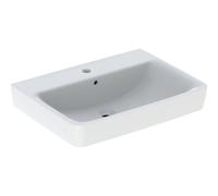 Geberit Renova Plan, lavabo à poser, 65x48 cm, 1 trou pour robinet, avec trop-plein, 501723, 501723001, Couleur: Blanc - CM