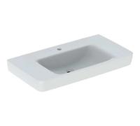 Geberit Renova Plan lavabo 501703001 90x48cm, trou de robinetterie au milieu, sans trop-plein, espace de rangement, blanc