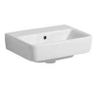 Geberit Renova Plan lave-mains 501626001 45x34cm, sans trou pour robinetterie, avec trop-plein, blanc