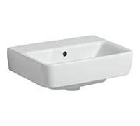 Geberit Lave-mains Renova Plan 45x34 cm sans trou pour robinetterie avec trop-plein blanc KeraTect