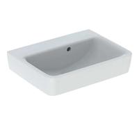 Geberit Lave-mains Renova Plan 501630008 50x38 cm sans trou, trop-plein asymétrique blanc KeraTect