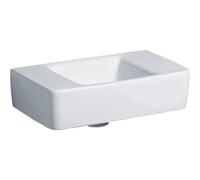 Geberit Renova Plan lave-mains compact sans trou de robinetterie sans trop-plein 40x25x15cm blanc 272141000