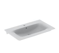 Geberit Renova Plan - Meuble avec vasque 550x480mm avec 1 trou de robinet avec trop-plein blanc avec KeraTect