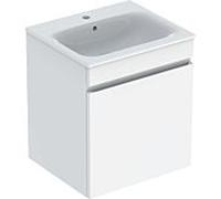 Geberit Renova Plan meuble lavabo 501914018 55x62,2x48cm, corps/façade blanc brillant, lavabo blanc /KeraTect