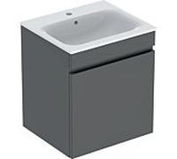 Geberit Renova Plan meuble lavabo 501914JK1 55x62,2x48cm, corps/façade lave mat/vasque blanc