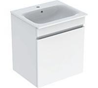 Geberit Renova Plan meuble lavabo 501915011 60x62,2x48cm, corps/façade blanc brillant, lavabo blanc