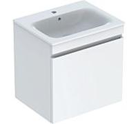 Geberit Renova Plan meuble lavabo 501915018 60x62,2x48cm, corps/façade blanc brillant, lavabo blanc /KeraTect