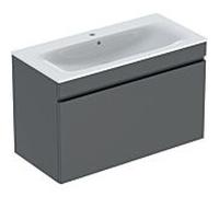 Geberit Renova Plan meuble lavabo 501917JK1 100x62,2x48cm, corps/face lave mat/vasque blanc