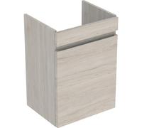 Geberit Renova Plan, meuble sous-lavabo, 1 porte, 43,5x66x34,5cm, 501903, 501.903.00.1, Couleur: Noyer caryer clair / feuille structurée
