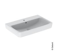 Geberit Renova Plan lavabo 501690001 75x48cm, trou pour robinetterie au milieu, avec trop-plein, blanc