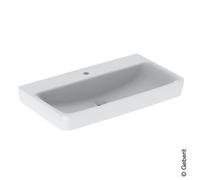 Geberit Renova Plan lavabo 501699001 85x48cm, trou pour robinetterie au milieu, sans trop-plein, blanc