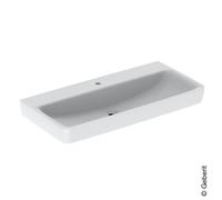 Geberit Renova Plan lavabo 501707001 100x48cm, trou pour robinetterie au milieu, sans trop-plein, blanc