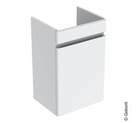 Geberit Renova Plan, meuble sous lavabo pour lave-mains, 1 porte, 38.5x66x31cm, 501902, Coloris: blanc / laquÃ© haute brillance - 501.902.01.1
