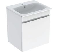 Geberit Renova Plan Set avec lavabo et armoire basse, 1 tiroir, 60x62,2x48cm, 501915, Coloris: LavaboVasque : blanc, faÃ§ade/carcasse : blanc / laquÃ© brillant - 501.915.01.1
