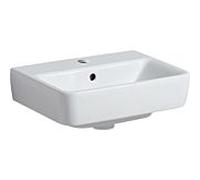 Geberit Renova Plan vasque à poser 501718008 45x36cm, trou pour robinetterie au milieu, avec trop-plein, blanc KeraTect