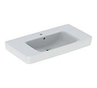 Geberit Renova Plan vasque à poser 501728001 90x48cm, trou pour robinetterie au milieu, avec trop-plein, espace de rangement, blanc
