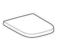 Geberit Renova Plan WC siège 572145000 blanc , fixation par le haut, charnières chromées, avec soft close
