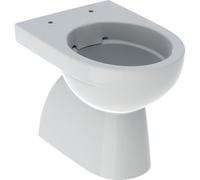 Geberit Renova - Cuvette sur pied à fond creux à poser avec Rimfree blanc sans revêtement