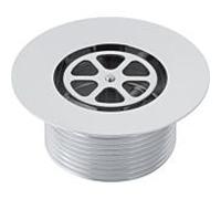 Geberit robinet de vidange avec filetage rond G1 152301211 2000 /2" di40 chromé brillant H 3,5
