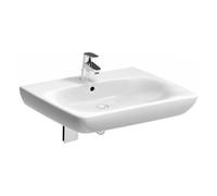 Geberit Selnova Comfort lavabo 65.5x55 cm rectangulaire classique pour les handicapés blanc 501.463.00.7