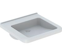 Geberit Selnova Comfort Square lavabo 55x52.5 cm rectangulaire classique pour les handicapés blanc 500.787.01.7